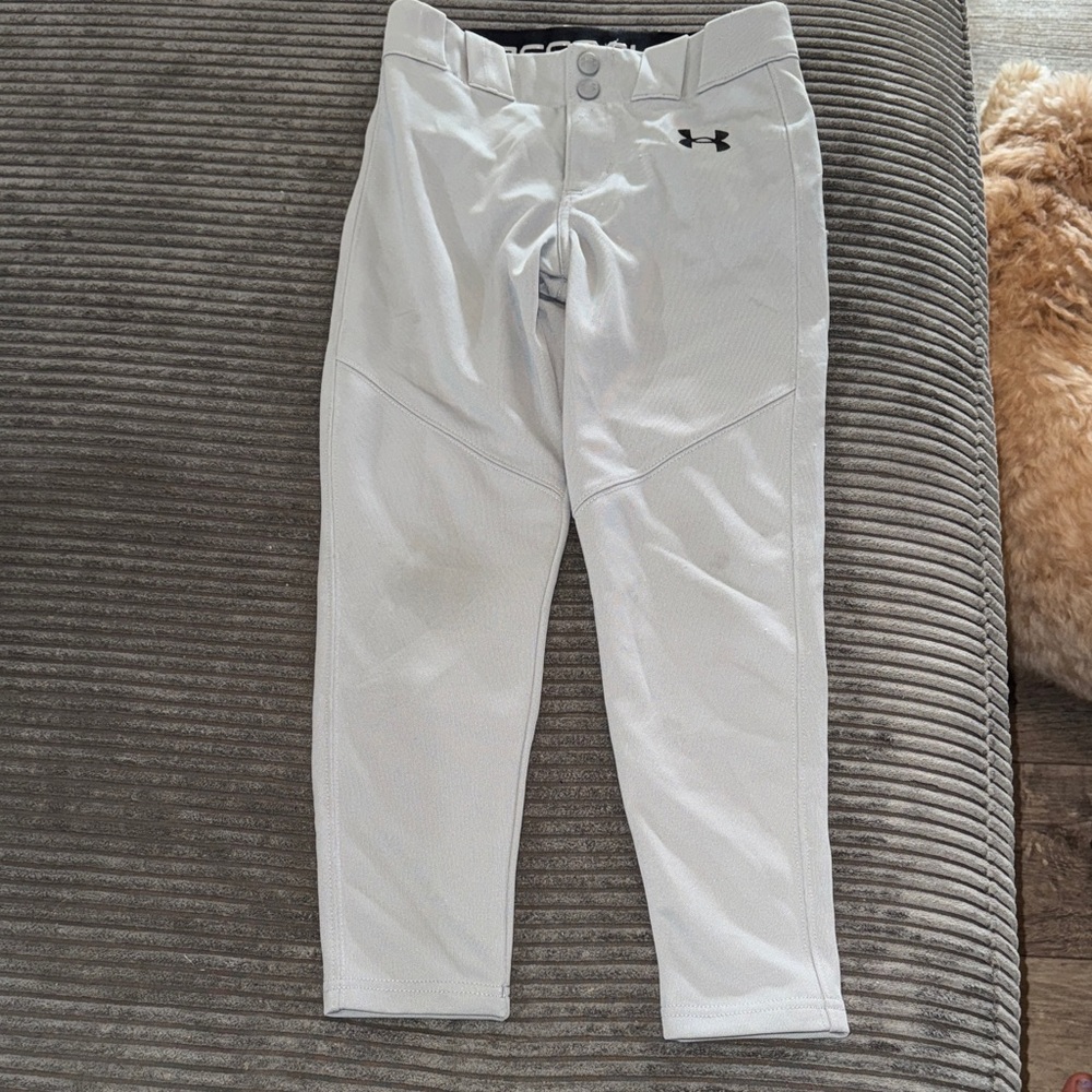 Under Armour Boy’s Light Gray baseball Pants